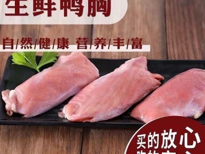 单冻六和散装去皮鸭胸新鲜鸭大胸冷冻鸭胸脯肉去骨肉商用批发图1