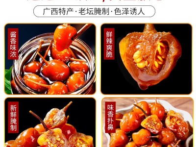 280g/瓶龙老师七彩泡椒广西特产五彩椒小米辣椒野山椒彩椒图4