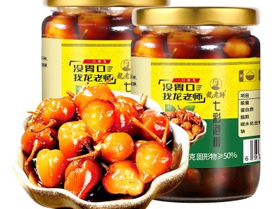 280g/瓶龙老师七彩泡椒广西特产五彩椒小米辣椒野山椒彩椒图5