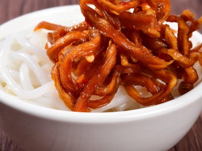 500g/瓶龙老师香辣木瓜丝干木瓜条酱菜下饭菜木瓜丁开胃菜下饭菜图2