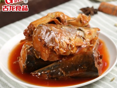 古龙食品 茄汁鲭鱼罐头海鲜下饭拌饭拌面酸甜即食熟食小菜425g图2