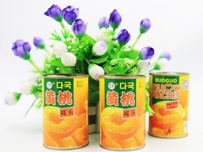 水果罐头黄桃罐头425g*12罐 新鲜水果罐装休闲零食厂家直销批发图5