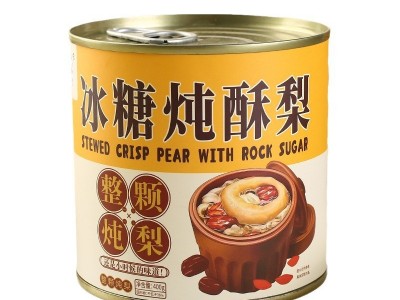 一整颗炖梨、烤梨罐头400g*6罐礼盒装 休闲零食厂家直销批发图1