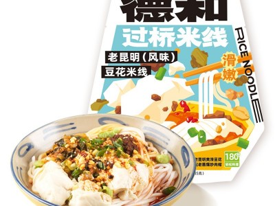 德和老昆明豆花米线405g 云南特产 保鲜米线米粉速食图1