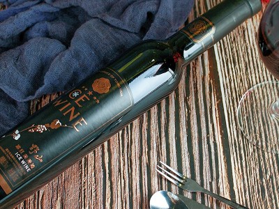 冰红葡萄酒红酒五星野山冰红葡萄酒375ml通化特产葡萄酒批发图2