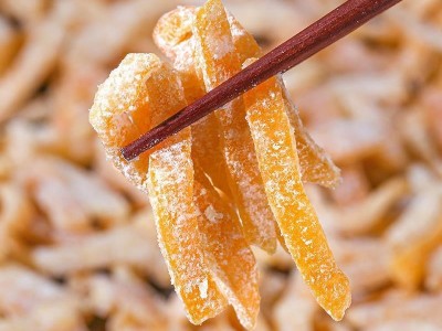 厂家直销正宗盐津陈皮条10斤装蜜饯果干九制陈皮条网红零食散装图3