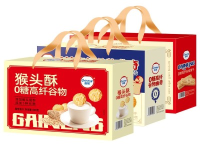 年货礼盒猴头菇饼干礼盒装过年送礼送人长辈新年礼品曲奇食品批发图5