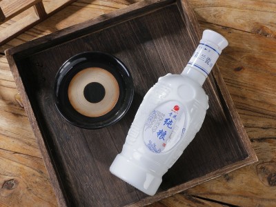 福满门青花兰瓷粮食白酒500ml浓香型礼盒装白酒2瓶装52° 白酒批发图3