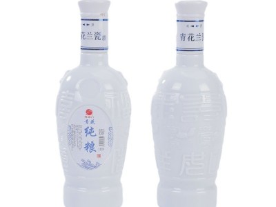 福满门青花兰瓷粮食白酒500ml浓香型礼盒装白酒2瓶装52° 白酒批发图1