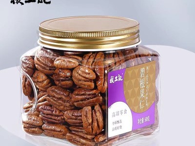 碧根果仁奶香坚果500g罐装散装零食干果批发一件代发开口碧根果图3