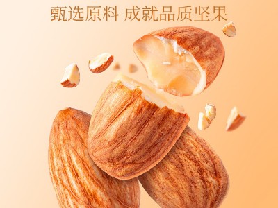 新货巴旦木仁坚果仁罐装500g大颗粒孕妇零食盐焗味巴旦木仁批货图2