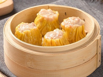 【茶楼12笼份量】茶楼鲜虾烧麦一整只深海大虾营养新鲜干蒸批发图3
