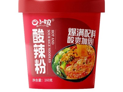 四小姐酸辣粉桶装重庆免煮酸辣红薯粉丝米线方便速食整箱6桶 批发图4