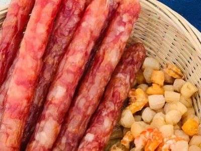 北海海味海鲜腊肠海鲜干货瑶柱虾米海猪肉腊肠批发零售图4