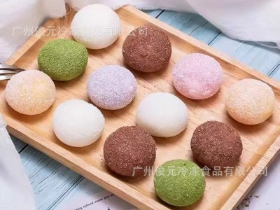 洋风椰蓉大福雪媚娘糯米团日式草莓大福抹茶榴莲糯米糍甜品商用图4
