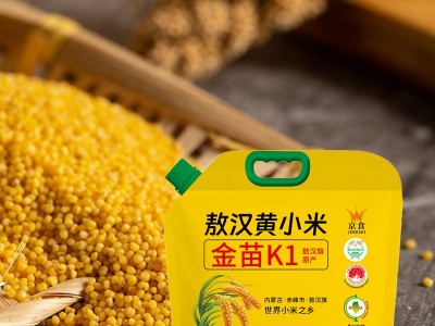 京食金苗K1黄小米2.5kg 内蒙古赤峰敖汉黄小米图3