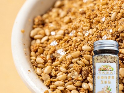 亚麻籽姜黄芝麻盐瓶装烤肉店烤肉蘸料夹馍夹馒头亚麻籽姜黄芝麻盐图3