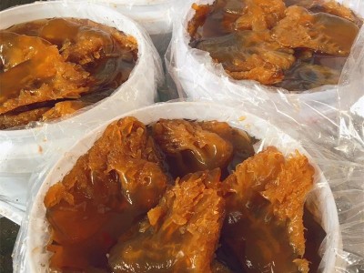 海蜇头批发非即食凉拌菜爽脆海蜇桶装大个无沙海蜇皮产地直发海鲜图4