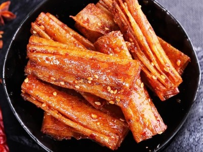 湖南特产手撕豆皮辣片儿时怀旧麻辣摆摊辣味零食小吃豆干网红辣条图3