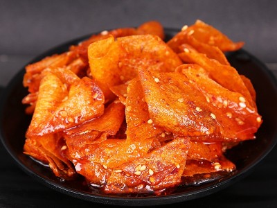 湖南特产手撕豆皮辣片儿时怀旧麻辣摆摊辣味零食小吃豆干网红辣条图2