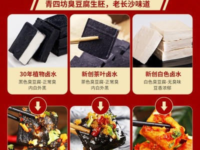 创和老长沙臭豆腐生胚2000片湖南特色小吃夜市摆摊商用臭干子原胚图4