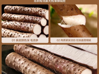 河南焦作正宗铁棍山药新鲜怀山药5斤装铁杆淮山药温县原产地直发图2