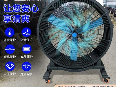 永磁移动工业大风扇 车间工厂散热降温 手推式风扇无刷电机落地扇图5
