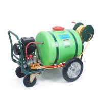 推车式带桶打药机160升300升 园林养殖高压农用汽油喷雾机组