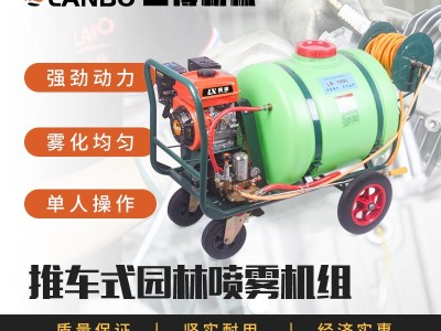 推车式带桶打药机160升300升 园林养殖高压农用汽油喷雾机组图5