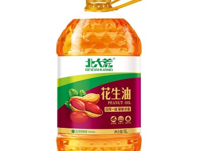 北大荒压榨一级花生油5L纯正浓香植物油炒菜油炸家用5升花生油图4