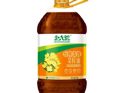 北大荒非转基因压榨浓香低芥酸菜籽油5L家用5升浓香菜籽油食用油图5