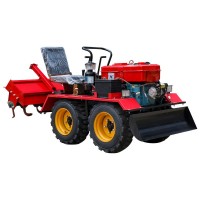 新款四驱微耕机农用四轮旋耕机履带式耕地机田园开沟机松土除草机