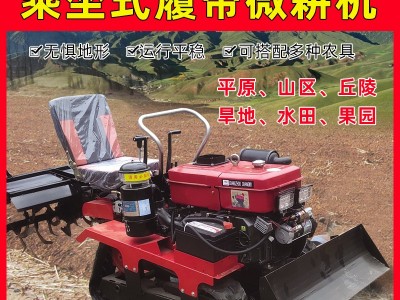 乘坐式履带式微耕机水田小型四驱大棚田地林地开沟播种农用旋耕机图5