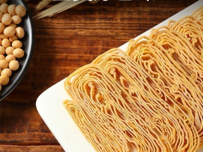 云南手工油豆皮丝云丝豆制品腐竹商用云丝豆皮火锅凉拌无盐批发图3