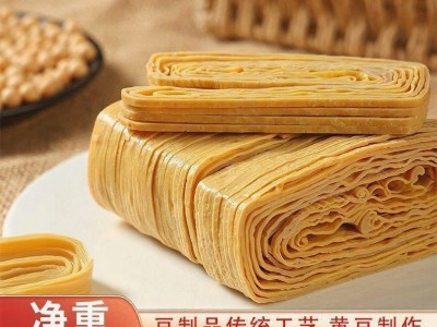 云南手工油豆皮丝云丝豆制品腐竹商用云丝豆皮火锅凉拌无盐批发图2