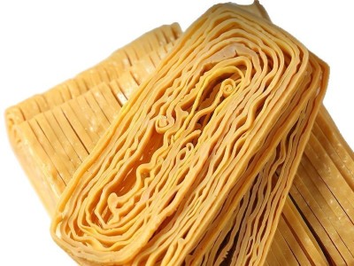 云南手工油豆皮丝云丝豆制品腐竹商用云丝豆皮火锅凉拌无盐批发图4