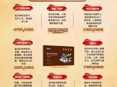 文登西洋参浓缩液官方正品旗舰店杨静静固青堂补品礼盒口服液送礼图3