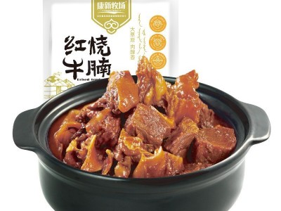 康新牧场红烧牛腩内蒙古红烧牛肉200g牛腩即食炖牛肉批发代发现货图2