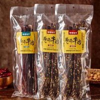 风干牛肉手撕牛肉干批发 辣味麻辣肉类零食牛肉干 特产牛干巴厂家