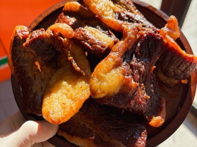 内蒙古风干牛胸口肥瘦相间牛肉干纯牛肉简装原味黄牛肉烤肉高蛋白图2