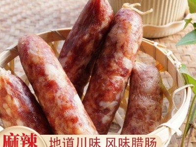 广西熏土肠批发麻辣香肠真空包装 厂家批发农家自制腊肠腊味图5
