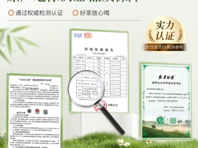 2026新茶正宗安吉白茶雨前特级兰花香明前嫩芽绿茶白茶茶叶简装图3