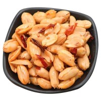 油炸麻辣椒盐油炸花生米新山东去皮熟花生仁酒菜坚果零食
